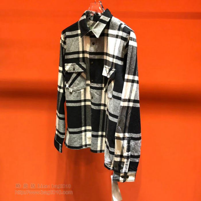 OffWhite男裝 19-20FW新款 最高品質 off男士格子襯衣  tzy2332